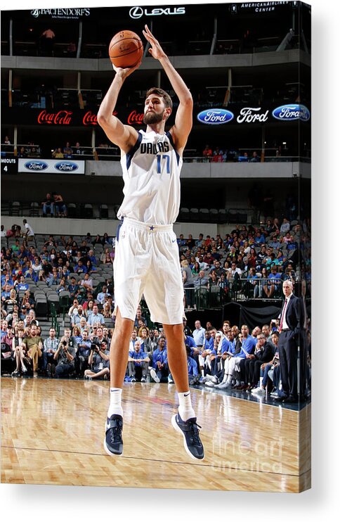 Nba Pro Basketball Acrylic Print featuring the photograph Jeff Withey by Danny Bollinger