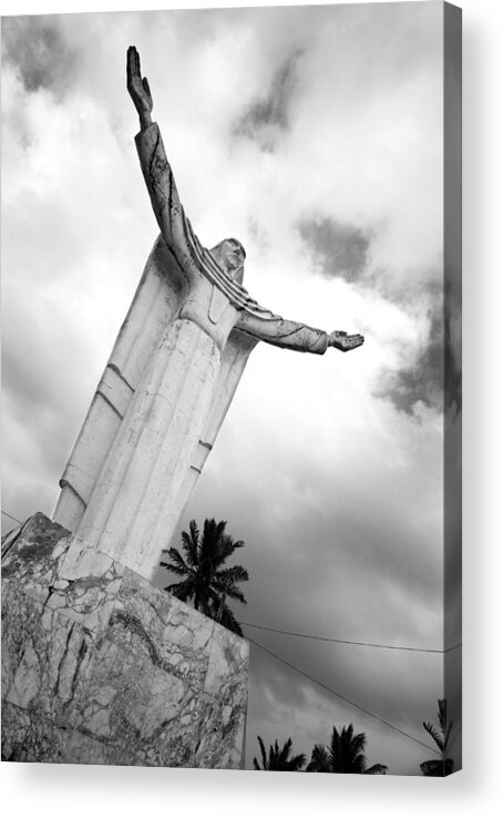 Statue Acrylic Print featuring the photograph Jesus of Colon by Fotografia Inc.