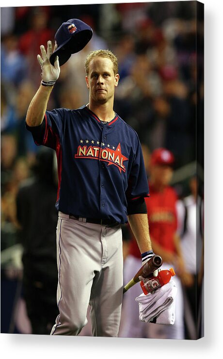 Crowd Acrylic Print featuring the photograph Justin Morneau by Elsa