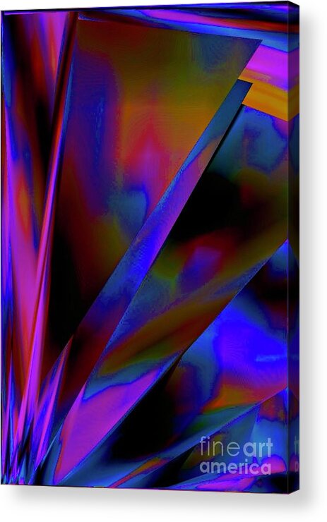 Kaleidoscopic Acrylic Print featuring the digital art Kaleidoscopic by Glenn Hernandez