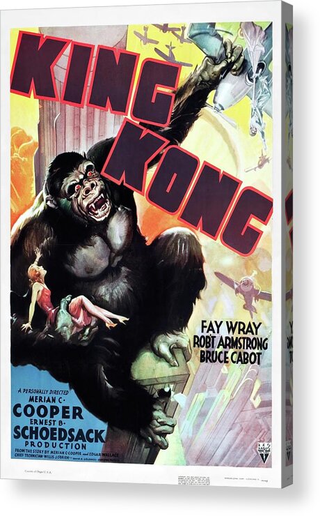 1930s Acrylic Print featuring the photograph KING KONG -1933-, directed by MERIAN C. COOPER and ERNEST B. SCHOEDSACK. by Album