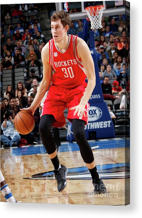 Kyle Wiltjer Acrylic Print featuring the photograph Kyle Wiltjer by Glenn James