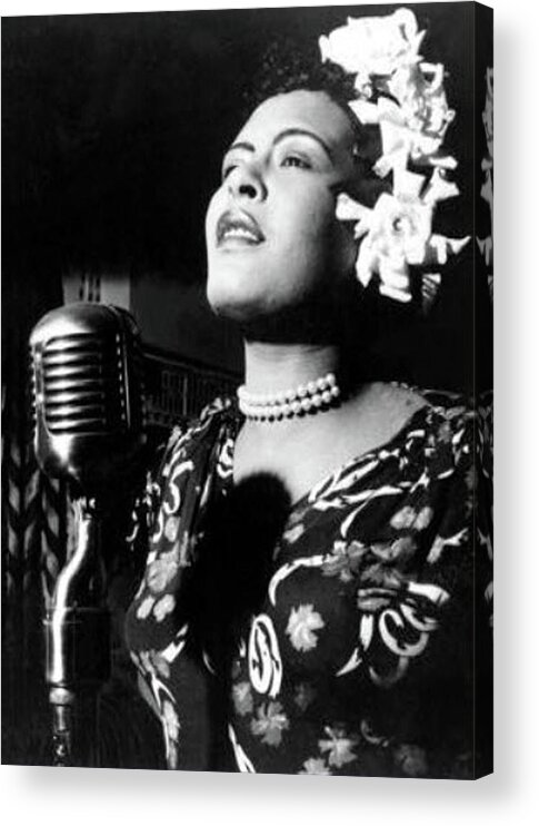 Billie Holiday Acrylic Print featuring the photograph Lady Day Billie Holiday by Imagery-at- Work