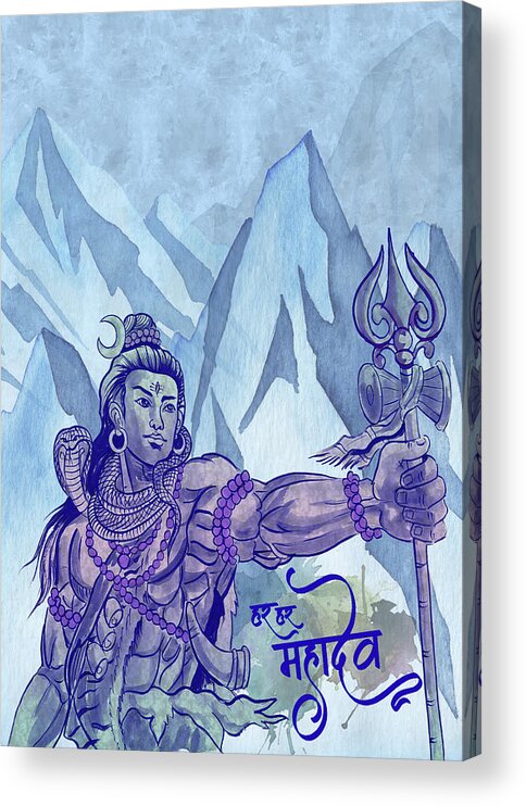 MAHADEV By AARTI PAWAR, Paintings Fine Art for Sell