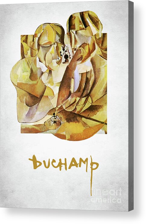 Marcel Duchamp Acrylic Print featuring the digital art Marcel Duchamp by Bo Kev