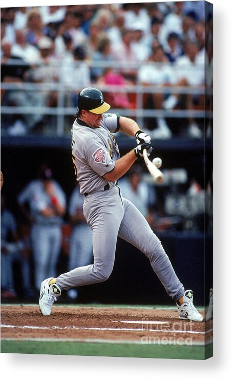 All Star Game Acrylic Print featuring the photograph Mark Mcgwire by Ron Vesely