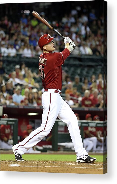 National League Baseball Acrylic Print featuring the photograph Mark Trumbo by Christian Petersen