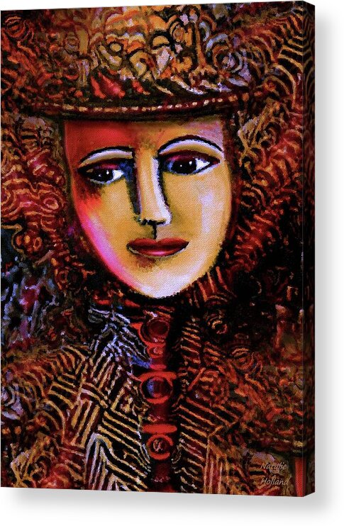 Face Acrylic Print featuring the painting Memories Of Feelings by Natalie Holland