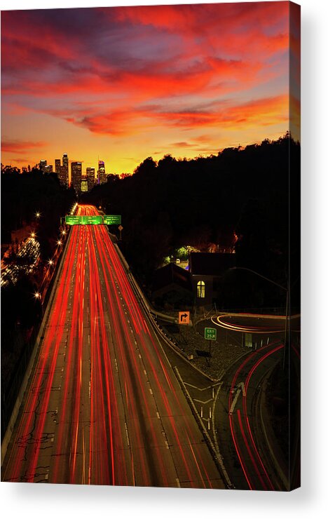 Longexposure Acrylic Print featuring the photograph Momentum by Tassanee Angiolillo