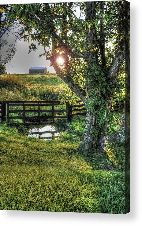 Kentucky Acrylic Print featuring the photograph Morning Has Broken by Randall Dill