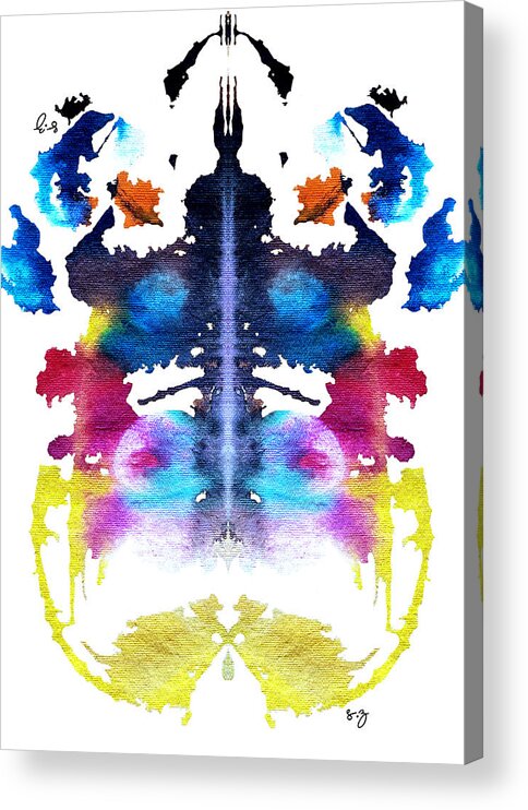Rorschach Acrylic Print featuring the painting Mother of Magic by Stephenie Zagorski