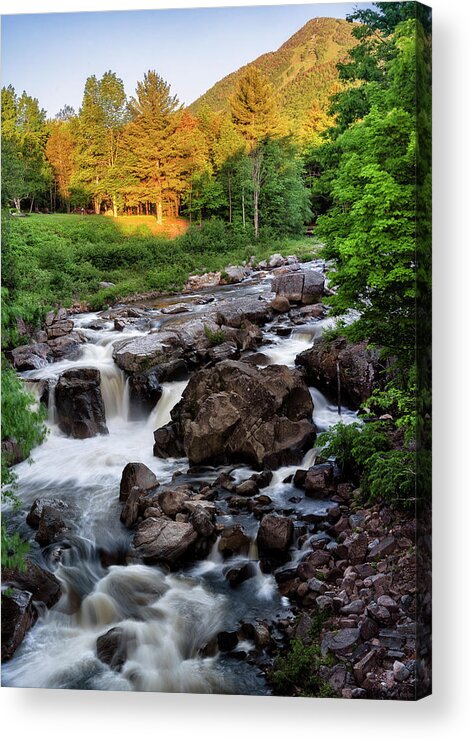 Whiteface At Sunrise Acrylic Print featuring the photograph Mountain River by Mark Papke