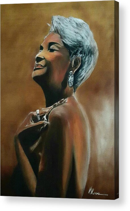 Jazz Singers Acrylic Print featuring the painting Nancy Wilson by Victor Thomason