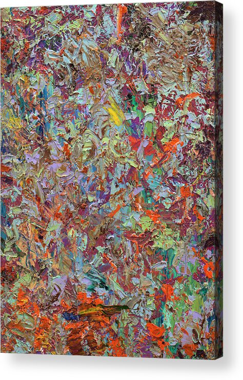 Abstract Acrylic Print featuring the painting Paint number 33 by James W Johnson