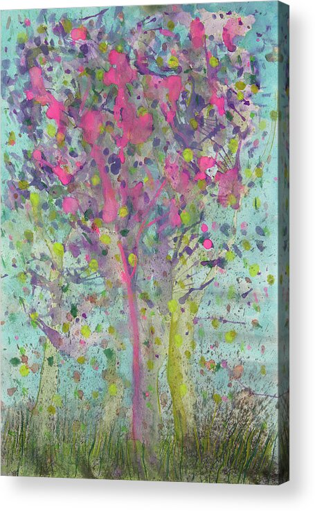 Abstract Acrylic Print featuring the painting Beauty of Life by Tessa Evette