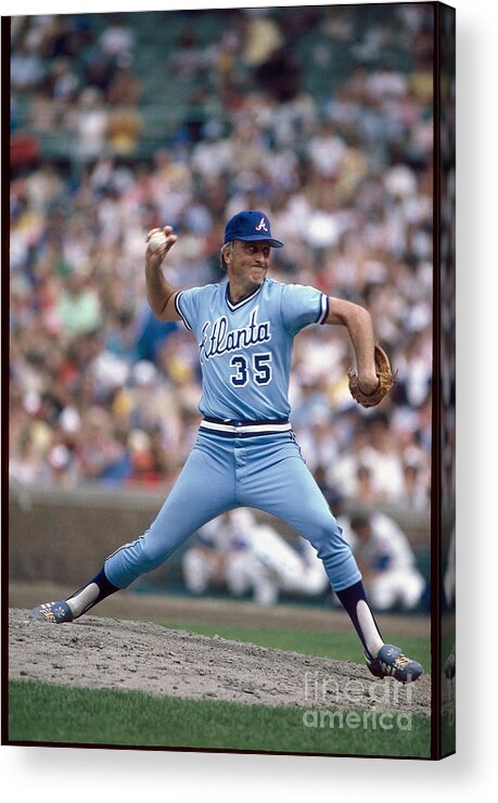 1980-1989 Acrylic Print featuring the photograph Phil Niekro by Rich Pilling