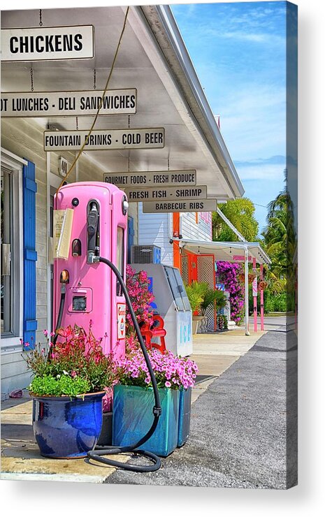 Boca Grande Acrylic Print featuring the photograph Pink by Alison Belsan Horton