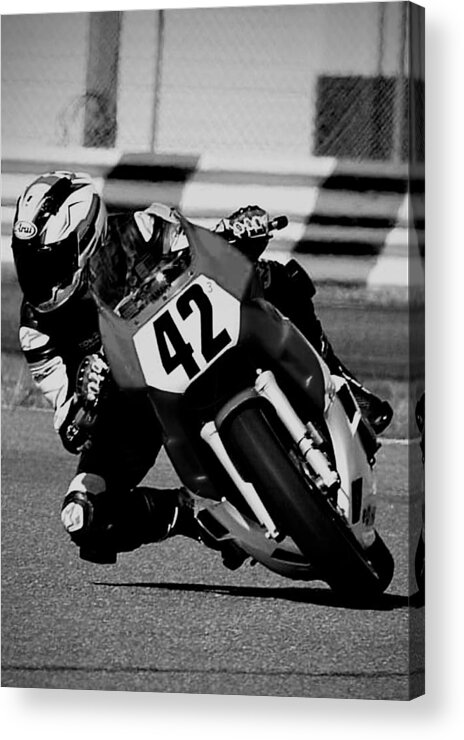 Motorcycles Acrylic Print featuring the photograph Riding into History by John Anderson