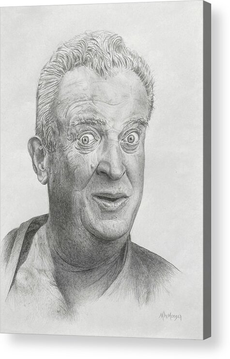 Mike W Morgan Art Acrylic Print featuring the drawing Rodney Dangerfield by Michael Morgan