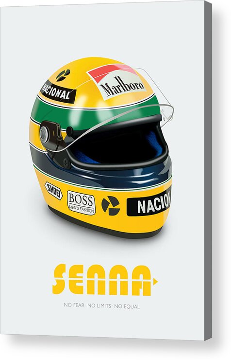 Movie Poster Acrylic Print featuring the digital art Senna - Alternative Movie Poster by Movie Poster Boy