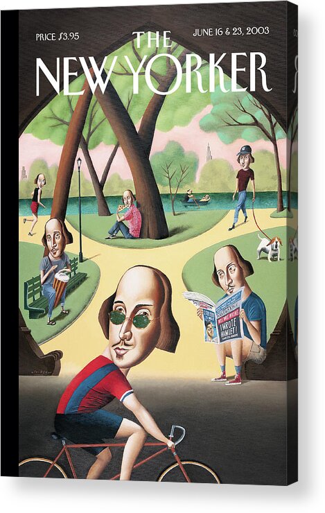 Mark Ulriksen Mul Acrylic Print featuring the painting Shakespeares in the Park by Mark Ulriksen
