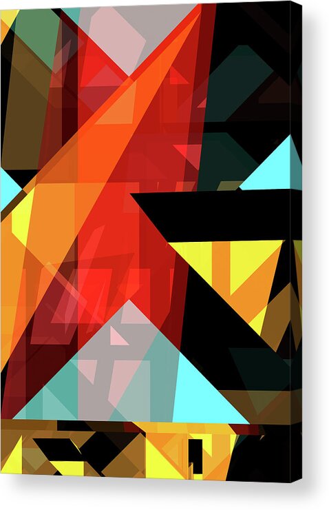 Architectural Acrylic Print featuring the digital art Sharp Sine 1 2020 by Russell Kightley