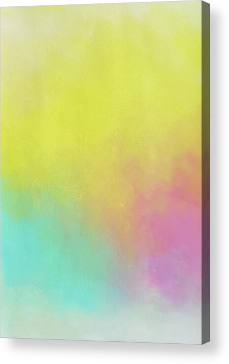 Color Acrylic Print featuring the painting Soft Glow by Nicole Tang