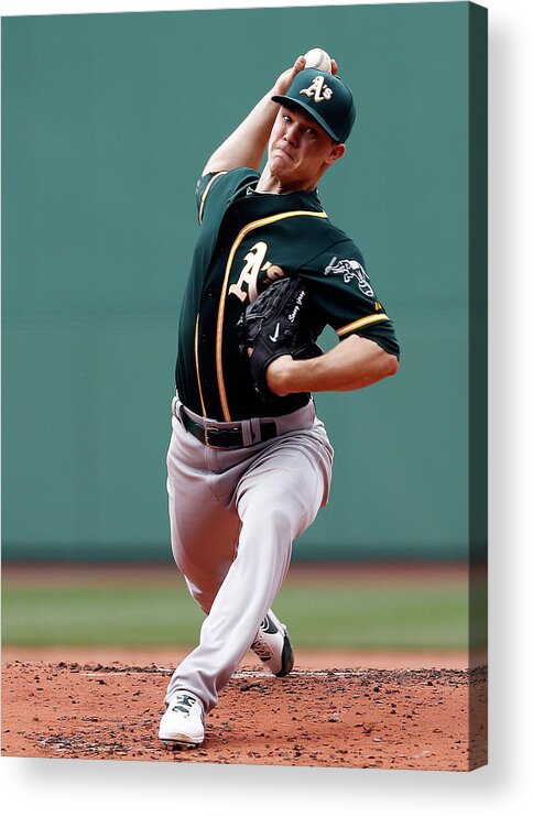 American League Baseball Acrylic Print featuring the photograph Sonny Gray by Jim Rogash