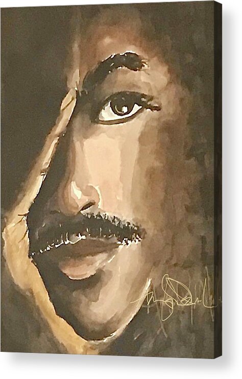  Acrylic Print featuring the painting Soul of a Man by Angie ONeal