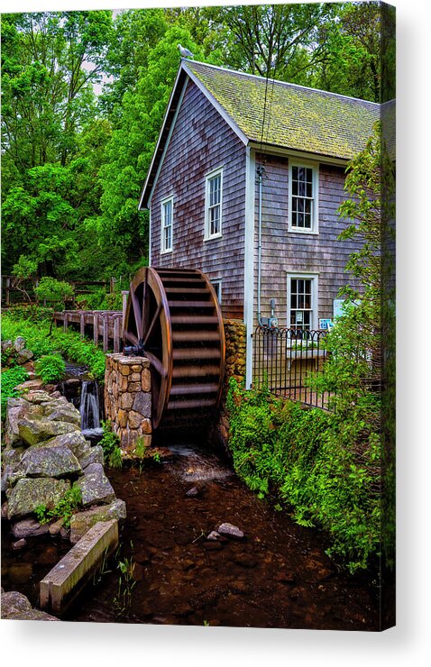 Stony Brook Grist Mill & Museum Acrylic Print featuring the photograph Stony Brook Grist Mill by Mark Papke