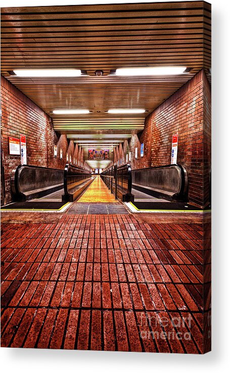 Glasgow Subway Acrylic Print featuring the photograph Subway Glasgow by John Farnan