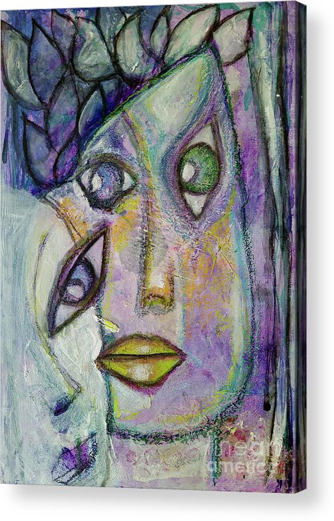 Tete A Tete Acrylic Print featuring the mixed media Tete a Tete by Mimulux Patricia No