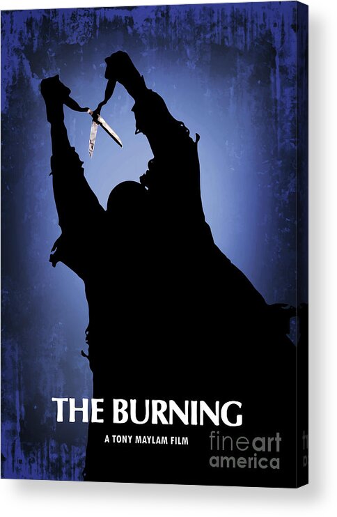 Movie Poster Acrylic Print featuring the digital art The Burning by Bo Kev