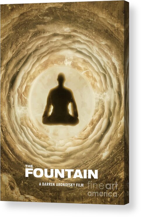 Movie Poster Acrylic Print featuring the digital art The Fountain by Bo Kev