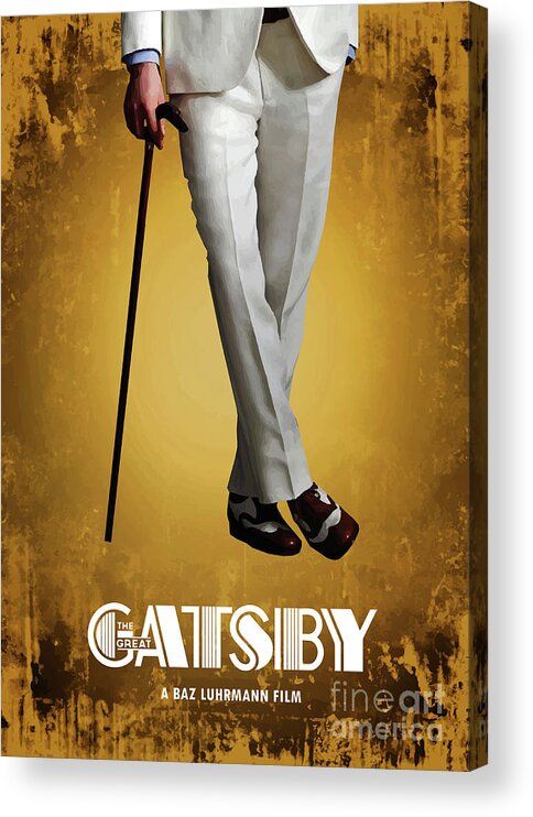 Movie Poster Acrylic Print featuring the digital art The Great Gatsby by Bo Kev