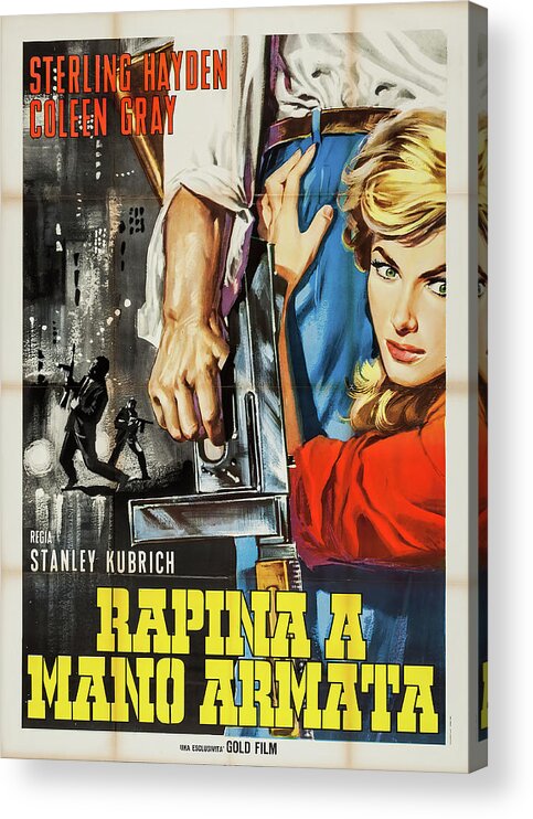 Killing Acrylic Print featuring the mixed media ''The Killing'', 1956 by Movie World Posters