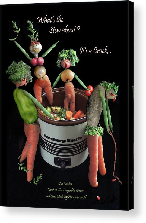 Carrots Acrylic Print featuring the photograph The Vegetable Stew by Nancy Griswold