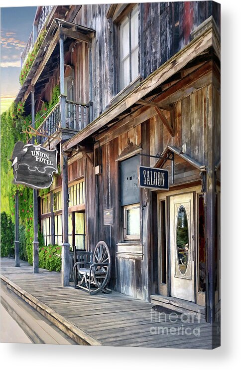 Hotel Acrylic Print featuring the photograph Union Hotel by Sharon Foster