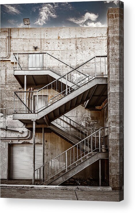 Architecture Acrylic Print featuring the photograph Walk Up by Carmen Kern