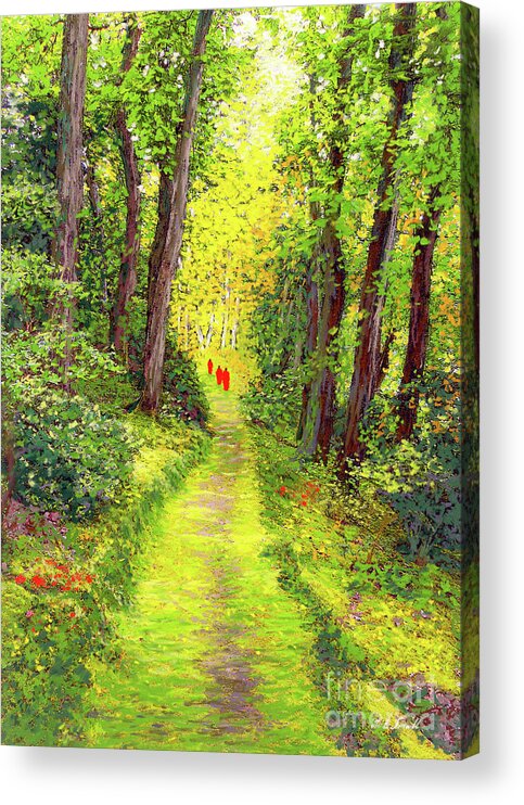 Meditation Acrylic Print featuring the painting Walking Meditation by Jane Small