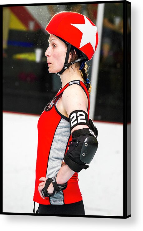 Roller Derby Acrylic Print featuring the photograph Women Who Fly #15 by Christopher W Weeks