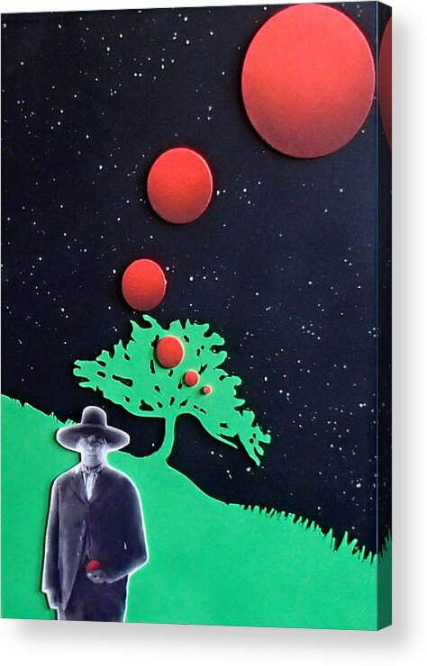 Wovoka Acrylic Print featuring the painting Wovoka by Philip Fleischer