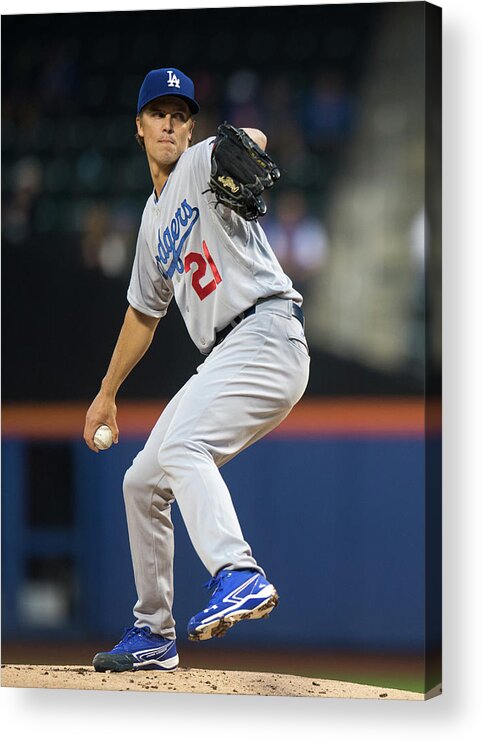 American League Baseball Acrylic Print featuring the photograph Zack Greinke by Ron Antonelli