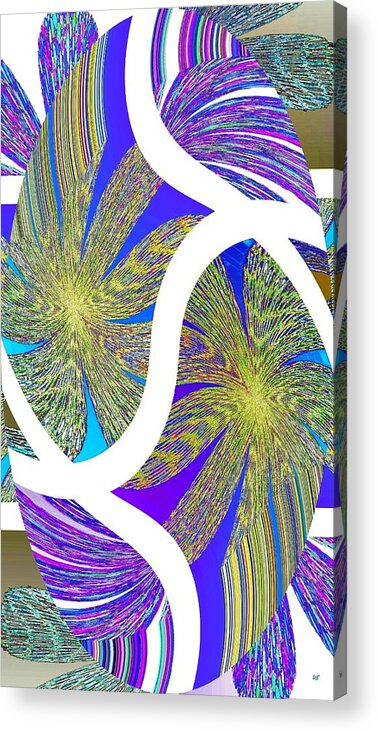 Abstract Fusion Acrylic Print featuring the digital art Abstract Fusion 203 by Will Borden