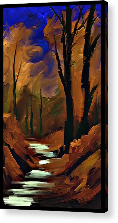 Landscape Acrylic Print featuring the painting Always Nature by Steven Lebron Langston