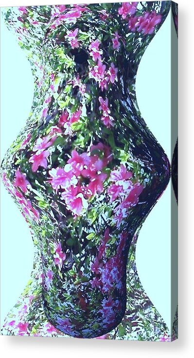 Azalea Acrylic Print featuring the photograph Azalea Vase by Pamela Hyde Wilson
