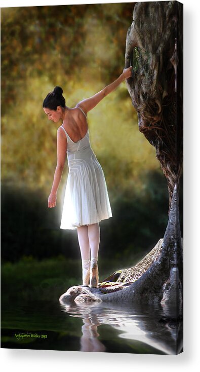 Ballerina Acrylic Print featuring the photograph Ballerina #1 by Aleksander Rotner