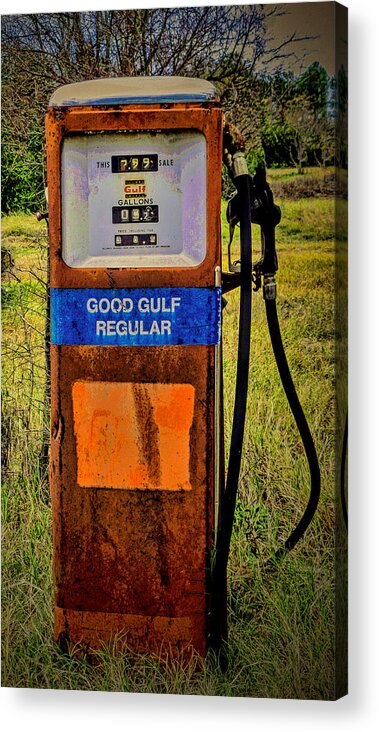 Gas Acrylic Print featuring the photograph Cheap Gas by Dave Bosse