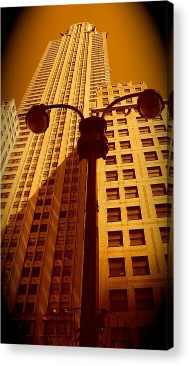 Manhattan Canvas Prints Acrylic Print featuring the photograph Rockefeller Building in Manhattan by Monique Wegmueller