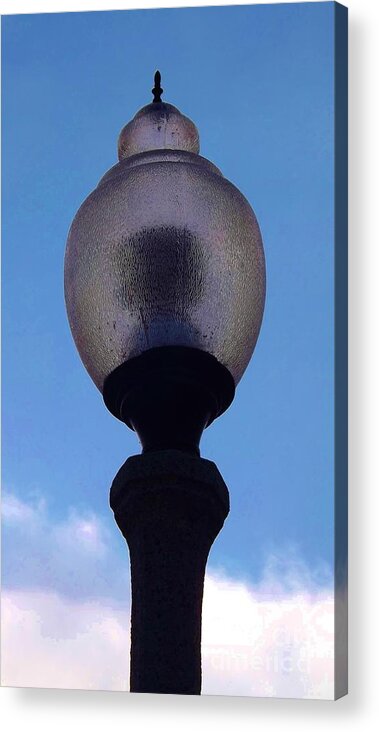 Lamp Acrylic Print featuring the photograph City Lamp by Brigitte Emme